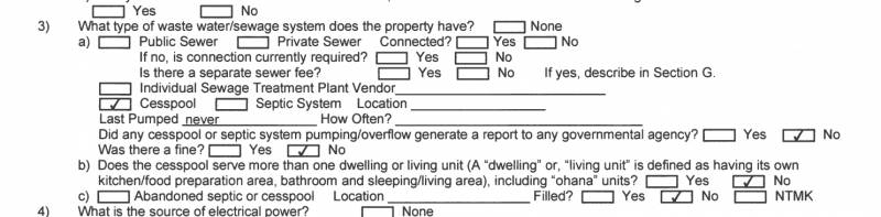 hawaii island cesspool disclosure